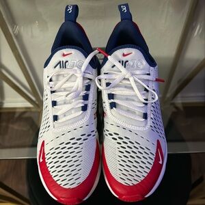 Men’s Nike Air Max 270 Red White Blue Olympic Size 8